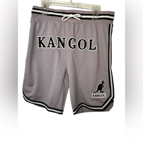 Kangol Men's Game Day Embroidered Logo Mesh Basketball Shorts Gray Large NWT - Picture 1 of 8